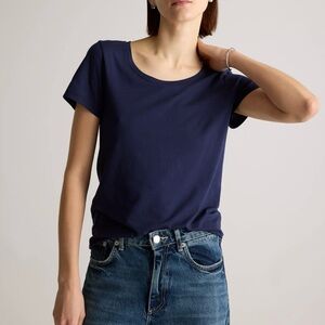 QUINCE 3-Pack BUNDLE Cotton Modal T-Shirt Navy Olive Terracotta Size XL EUC